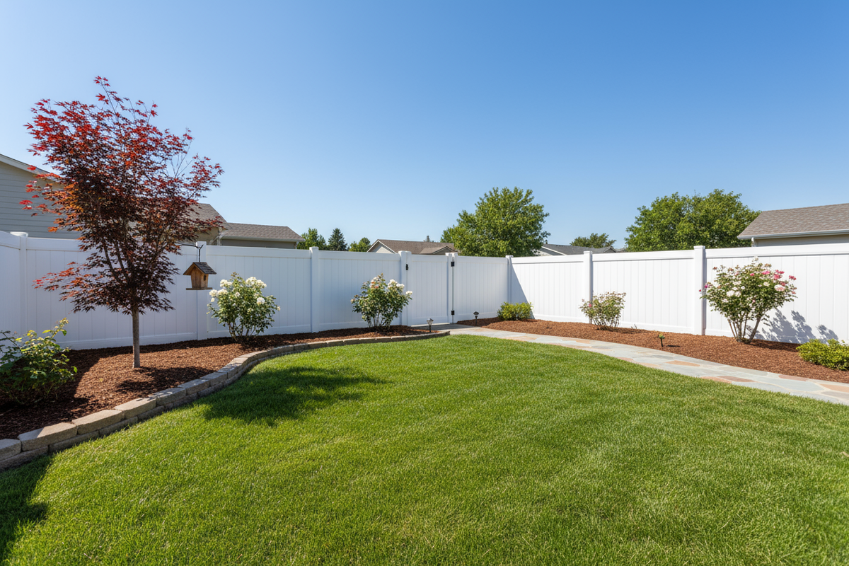 a small nice clean yard